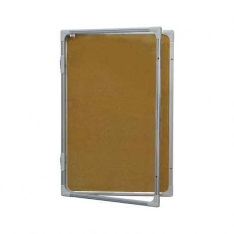 Доска-витрина пробковая (90x60 см), алюминиевая рамка, OFFICE, 2х3 (Польша), GK296 - фото 1