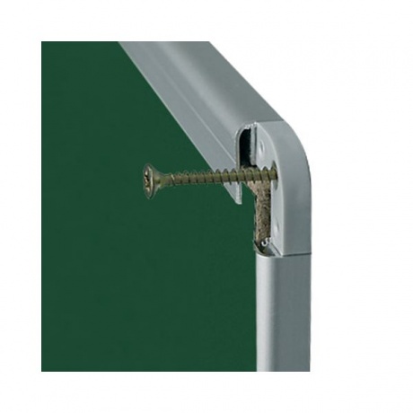 Доска для мела магнитная (60x90 см), зеленая, алюминиевая рамка, OFFICE 2х3 (Польша), TKA96 - фото 2