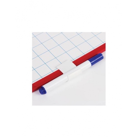 Доска для рисования двусторонняя с маркером и губкой (185х260 мм), клетка, подвес, ПИФАГОР, 236897, (3 шт.) - фото 3