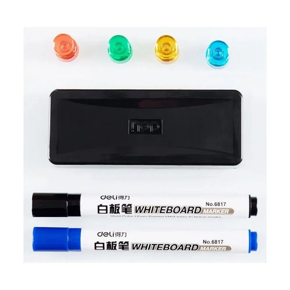 Доска стеклянная Deli 8735B (60x90 см) белый - фото 3