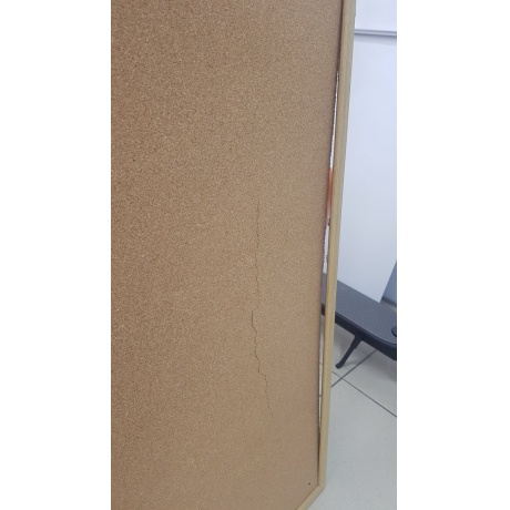 Доска пробковая для объявлений (100x200 см), коричневая рамка из МДФ, OFFICE, 2х3 (Польша), TC1020 хорошее состояние - фото 3