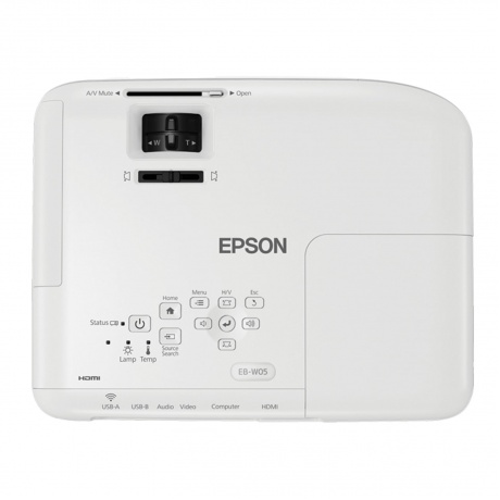 Проектор EPSON EB-W05, LCD, 1280x800, 16:10, 3300 лм, 15000:1, 2,5 кг, V11H840040 - фото 3