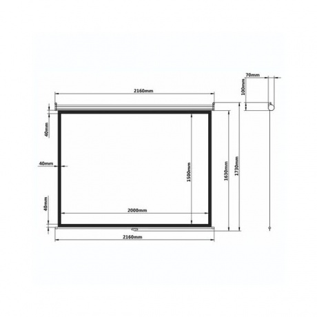 Экран проекционный настенный (150х200 см), матовый, 4:3, BRAUBERG WALL, 236728 - фото 9