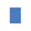 Папка-уголок с карманом для визитки, А4, синяя, 0,18 мм, AGкм4 0...