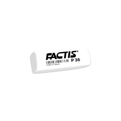 Резинка стирательная FACTIS P 36 (Испания), клиновидная, скошенные края, 56х20х9 мм, ПВХ, CPFP36B, (36 шт.) - фото 1
