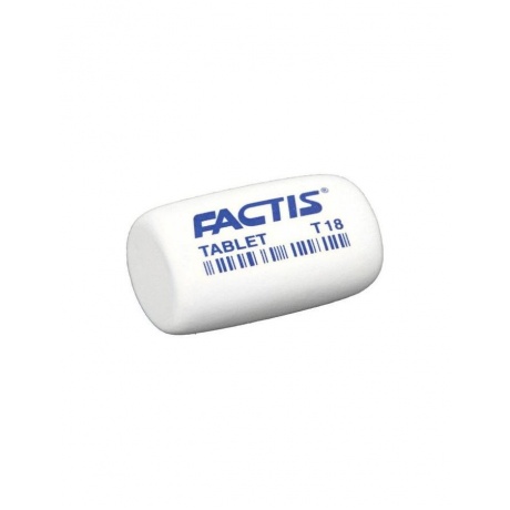 Резинка стирательная FACTIS Tablet T 18 (Испания), скошенный край, 45х28х13 мм, синтетический каучук, CMFT18, (18 шт.) - фото 1