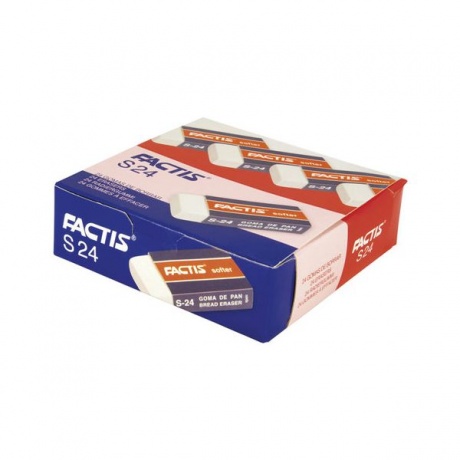 Резинка стирательная FACTIS Softer S 24 (Испания), 50х24х10 мм, картонный держатель, синтетический каучук, CNFS24, (24 шт.) - фото 6