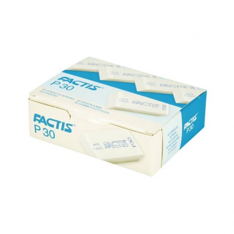 Резинка стирательная FACTIS P 30 (Испания), прямоугольная, 40х20х10 мм, мягкая, ПВХ, CPFP30, (30 шт.) - фото 2