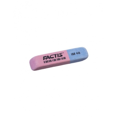 Резинка стирательная FACTIS IM 48 (Испания), прямоугольная, двуцветная, 62х15х8 мм, синтетический каучук, CCFIM48, (48 шт.) - фото 1