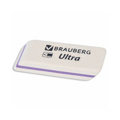 Ластик Brauberg Ultra 228704 белый (40 шт. в уп-ке) - фото 3