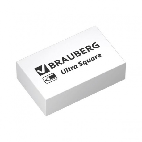 Набор ластиков Brauberg Ultra Square 6 шт. 229603 белый (10 шт. в уп-ке) - фото 2