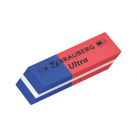 Набор ластиков Brauberg Ultra 6 шт. 229599 красный/синий (10 шт. в уп-ке) - фото 2