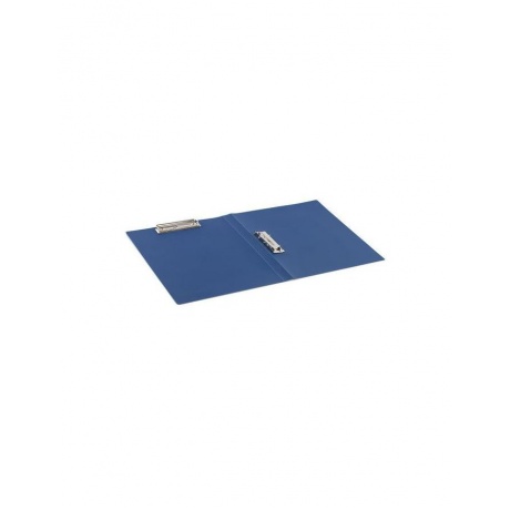 Папка с 2-мя металлическими прижимами BRAUBERG стандарт, синяя, до 100 листов, 0,6 мм, 221625, (4 шт.) - фото 4