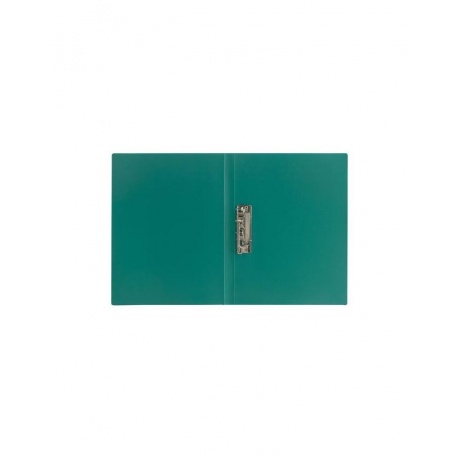 Папка с боковым металлическим прижимом BRAUBERG стандарт, зеленая, до 100 листов, 0,6 мм, 221627, (10 шт.) - фото 3