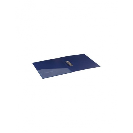 Папка с боковым металлическим прижимом и внутренним карманом BRAUBERG Contract, синяя, до 100 л., 0,7 мм, 221787, (10 шт.) - фото 4