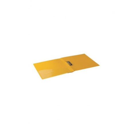 Папка с боковым металлическим прижимом и внутренним карманом BRAUBERG Contract, желтая, до 100 л., 0,7 мм, 221790, (10 шт.) - фото 4