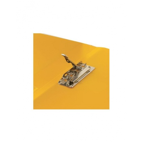 Папка с боковым металлическим прижимом и внутренним карманом BRAUBERG Contract, желтая, до 100 л., 0,7 мм, 221790, (10 шт.) - фото 5