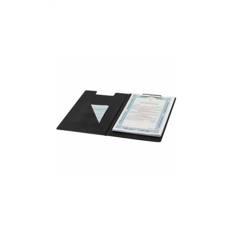 Папка-планшет BRAUBERG, А4 (340х240 мм), с прижимом и крышкой, картон/ПВХ, черная, 221488 - фото 8