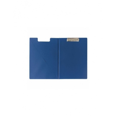 Папка-планшет BRAUBERG, А4 (340х240 мм), с прижимом и крышкой, картон/ПВХ, синяя, 221489 - фото 4