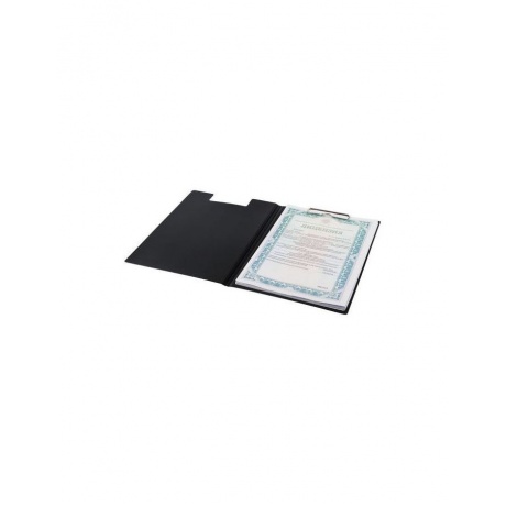 Папка-планшет BRAUBERG Стандарт, А4 (310х230 мм), с прижимом и крышкой, пластик, черная, 0,9 мм, 221646 - фото 7