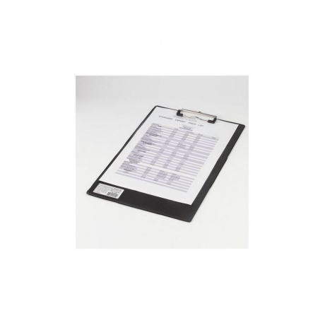 Доска-планшет BRAUBERG Comfort с прижимом А4 (230х350 мм), картон/ПВХ, ЧЕРНАЯ, 222657 - фото 4