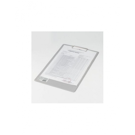 Доска-планшет BRAUBERG Comfort с прижимом А4 (230х350 мм), картон/ПВХ, СЕРАЯ, 222661 - фото 4