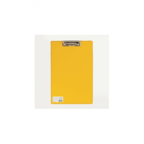 Доска-планшет BRAUBERG Comfort с прижимом А4 (230х350 мм), картон/ПВХ, ЖЕЛТАЯ, 222662 - фото 2