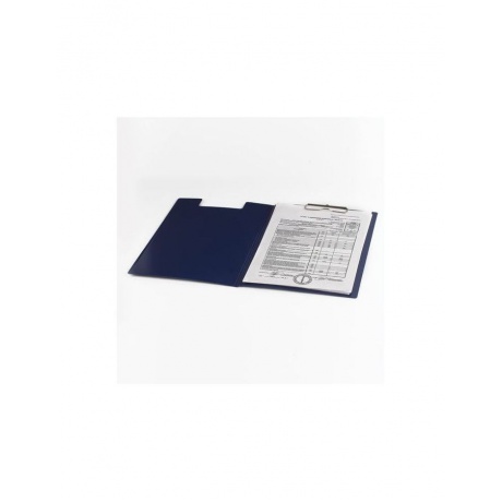 Папка-планшет BRAUBERG Contract, А4 (315х230 мм), с прижимом и крышкой, пластиковая, синяя, сверхпрочная, 1,5 мм, 223488 - фото 6