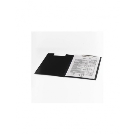 Папка-планшет BRAUBERG Contract, А4 (315х230 мм), с прижимом и крышкой, пластиковая, черная, сверхпрочная, 1,5 мм, 223489 - фото 6