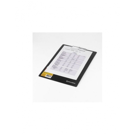 Доска-планшет BRAUBERG Contract сверхпрочная с прижимом А4 (313х225 мм), пластик, 1,5 мм, ЧЕРНАЯ, 223491 - фото 4