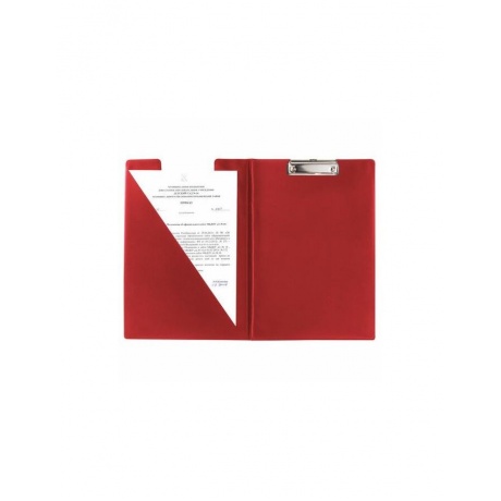 Папка-планшет BRAUBERG, А4 (340х240 мм), с прижимом и крышкой, картон/ПВХ, бордовая, 225687 - фото 8