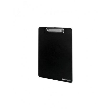 Доска-планшет BRAUBERG SOLID сверхпрочная с прижимом А4 (315х225 мм), пластик, 2 мм, ЧЕРНАЯ, 226822 - фото 1