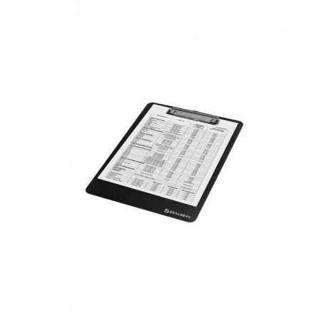 Доска-планшет BRAUBERG SOLID сверхпрочная с прижимом А4 (315х225 мм), пластик, 2 мм, ЧЕРНАЯ, 226822 - фото 4
