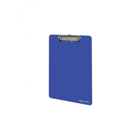 Доска-планшет BRAUBERG SOLID сверхпрочная с прижимом А4 (315х225 мм), пластик, 2 мм, СИНЯЯ, 226823 - фото 1