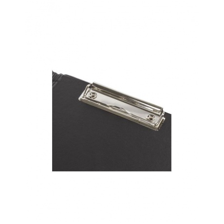 Папка-планшет МАЛЫЙ ФОРМАТ (180х255 мм) А5, BRAUBERG, с прижимом и крышкой, картон/ПВХ, черная - фото 5