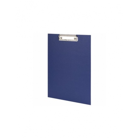 Доска-планшет STAFF с прижимом А4 (225х316 мм), картон/бумвинил РОССИЯ, синяя (5 шт.)  - фото 1