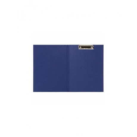 Папка-планшет STAFF, А4 (230х314 мм), с прижимом и крышкой, картон/бумвинил, РОССИЯ, синяя - фото 3