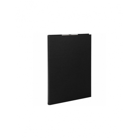 Папка-планшет STAFF, А4 (230х314 мм), с прижимом и крышкой, картон/бумвинил, РОССИЯ, черная - фото 1