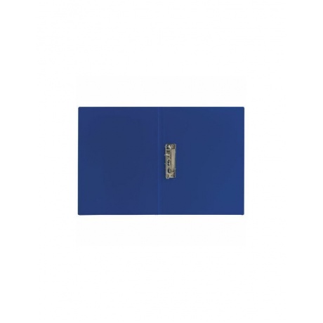 Папка с боковым металлическим прижимом STAFF, синяя, до 100 листов, 0,5 мм, 229232 (10 шт.) - фото 3