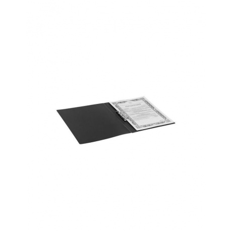 Папка с боковым металлическим прижимом STAFF, черная, до 100 листов, 0,5 мм, 229233 (10 шт.) - фото 7