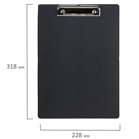 229554, Доска-планшет STAFF с прижимом А4 (228х318 мм), картон/ПВХ, ЧЕРНАЯ, 229554 - фото 6