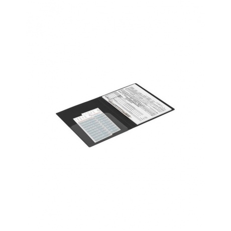 Папка с металлическим скоросшивателем и внутренним карманом BRAUBERG диагональ, черная, до 100 листов, 0,6 мм, 221351, (8 шт.) - фото 8