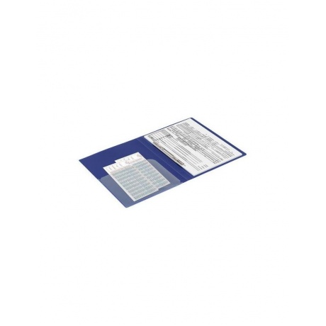 Папка с металлическим скоросшивателем и внутренним карманом BRAUBERG диагональ, темно-синяя, до 100 листов, 0,6 мм, 221352, (8 шт.) - фото 8