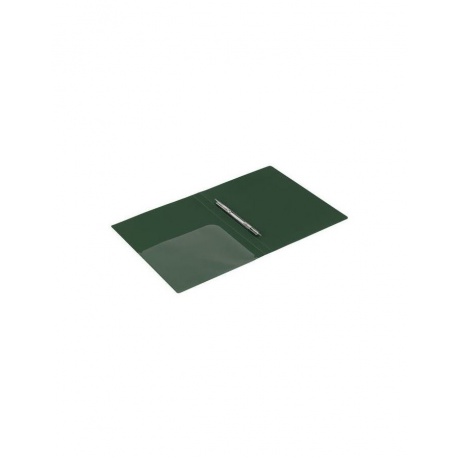 Папка с металлическим скоросшивателем и внутренним карманом BRAUBERG Диагональ, темно-зеленая, до 100 листов, 0,6 мм, 221354, (8 шт.) - фото 4