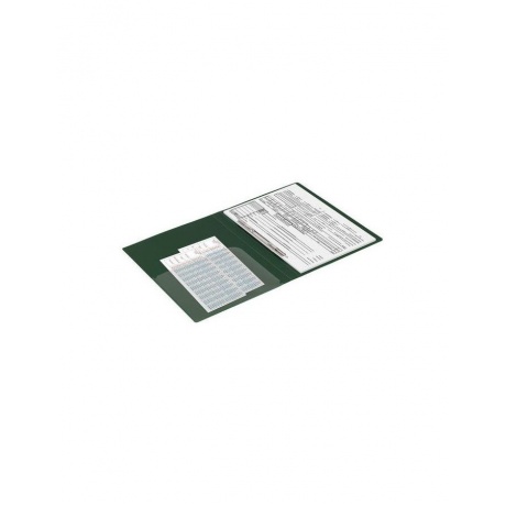 Папка с металлическим скоросшивателем и внутренним карманом BRAUBERG Диагональ, темно-зеленая, до 100 листов, 0,6 мм, 221354, (8 шт.) - фото 8