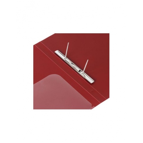 Папка с металлическим скоросшивателем и внутренним карманом BRAUBERG Диагональ, темно-красная, до 100 листов, 0,6 мм, 221355, (8 шт.) - фото 6