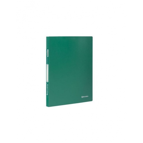 Папка с металлическим скоросшивателем BRAUBERG стандарт, зеленая, до 100 листов, 0,6 мм, 221631, (8 шт.) - фото 1