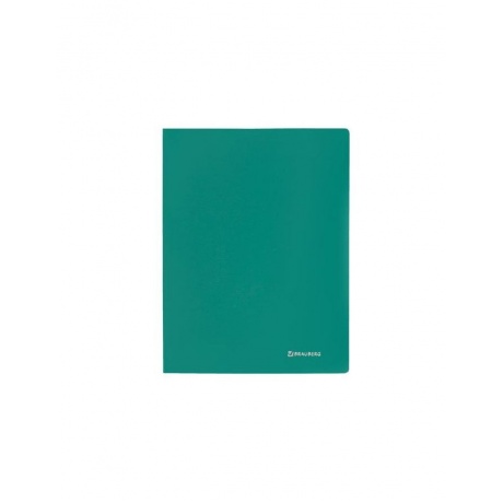 Папка с металлическим скоросшивателем BRAUBERG стандарт, зеленая, до 100 листов, 0,6 мм, 221631, (8 шт.) - фото 2