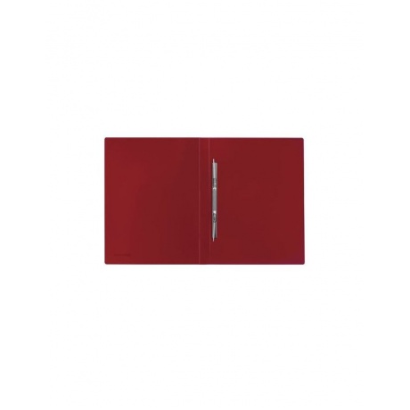 Папка с металлическим скоросшивателем BRAUBERG стандарт, красная, до 100 листов, 0,6 мм, 221632, (8 шт.) - фото 3