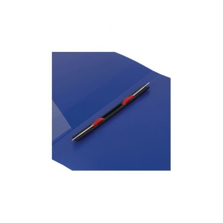 Папка с металлическим скоросшивателем и внутренним карманом BRAUBERG Contract, синяя, до 100 л., 0,7 мм, 221782, (10 шт.) - фото 5
